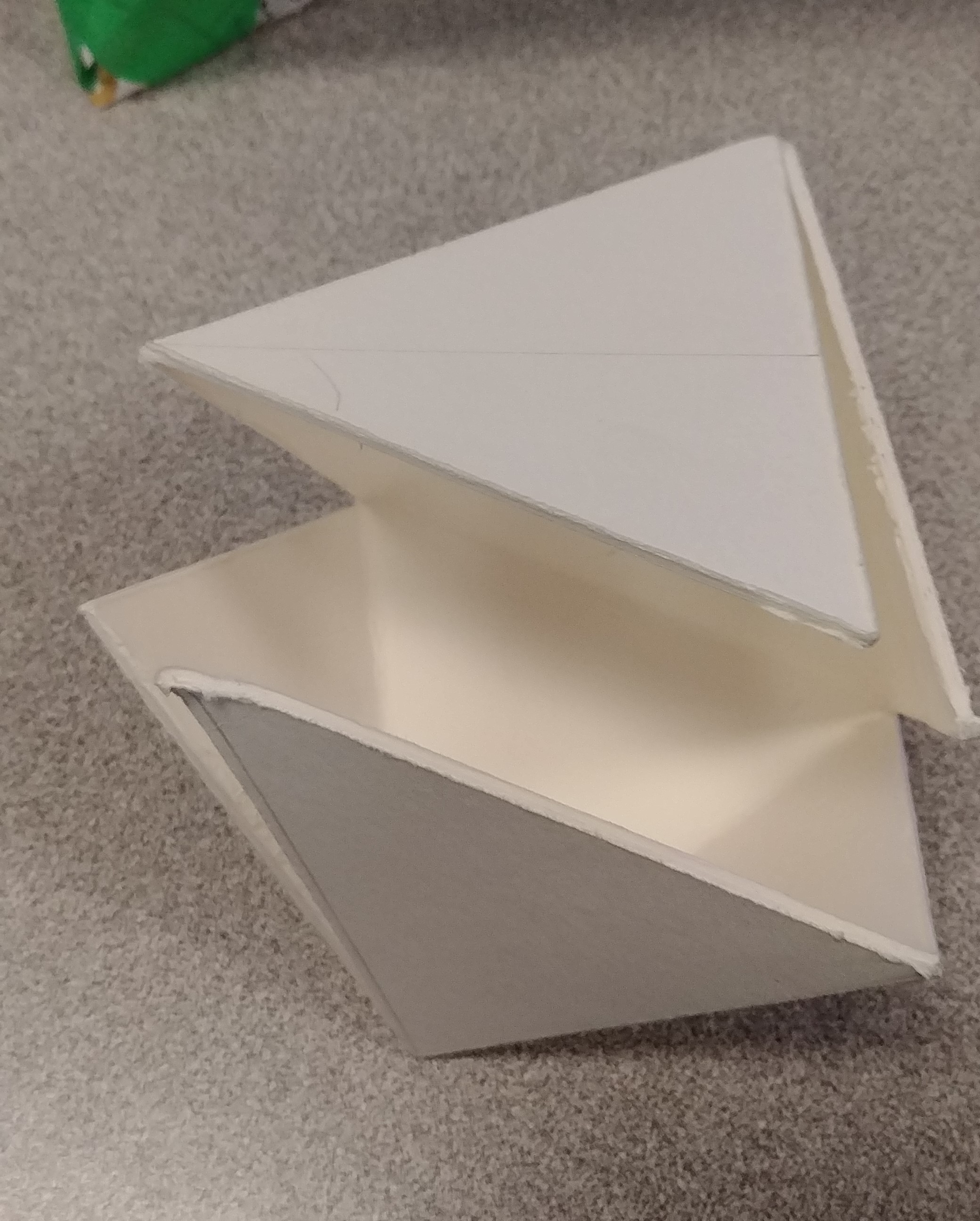 cardstock octahedron